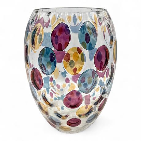 Vintage Borske Sklo "Nemo" Vase Czech Glass  By Max Kannegiesser