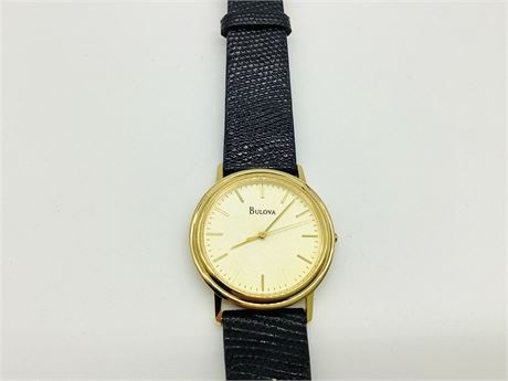 Bulova Gold Tone Quartz Watch