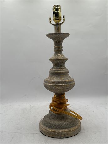 Textured column/Baluster Table Lamp Base With Speckled Finish