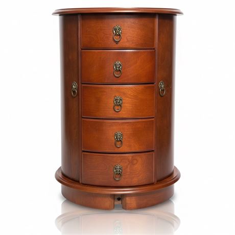 Louis XV Style Mahogany Jewelry Chest