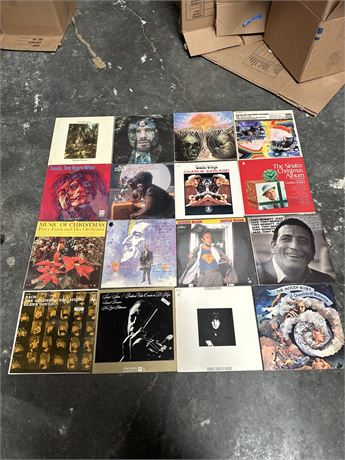 Lot of 16 Vinyl Record Albums Beatles Cohen Bennett Jazz Rock