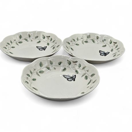Lenox Butterfly Meadow 8.5" Pasta Bowls Set of 3