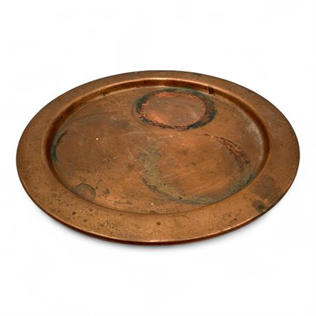 Arts & Crafts Style Copper Charger Plate