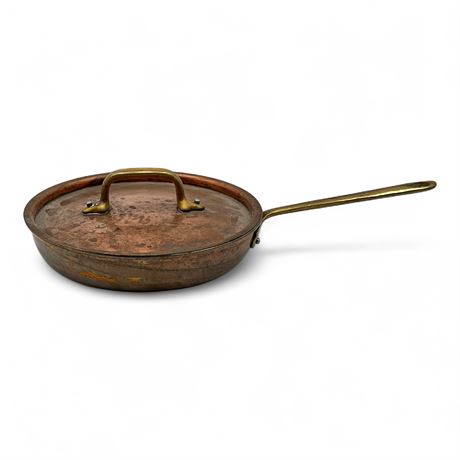 Copper Saute Pan with Lid