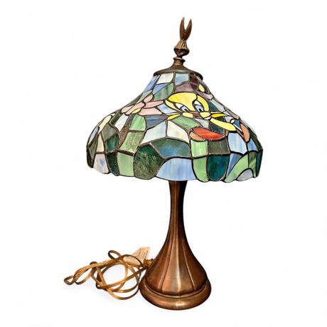 Looney Tunes Tweety Bird Tiffany Style Stained Glass Lamp
