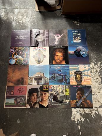 Lot of 16 Classic Rock & Prog Vinyl LP Albums Clapton J.J. Cale ELP