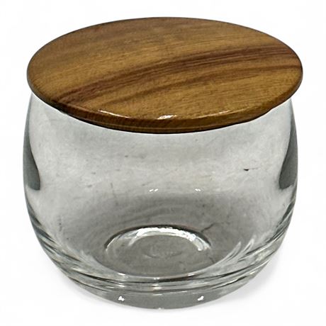Oregon Myrtlewood Glass Storage Jar