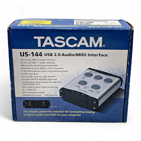 TASCAM US-144 USB 2.0 Audio/MIDI Interface