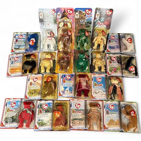 McDonald's TY Teenie Beanie Babies International Bears Collection NIB