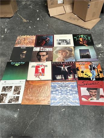 Lot of 16 Vinyl LP Records Rolling Stones Who Jazz Rock