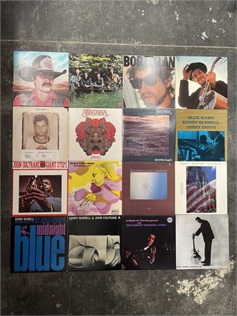 Lot of 16 Vinyl LP Records Jazz Rock Blues Mixed Genre Collection