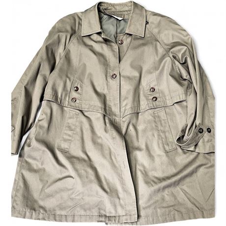 Womens Khaki Car Coat Safari Style Made in Belarus