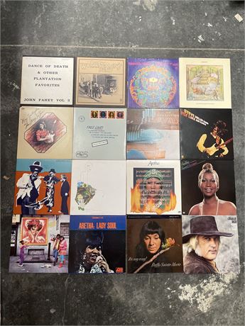 Lot of Vinyl Record Albums Rock Pop Soul 1960s-1980s