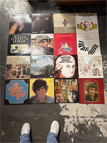 Lot of 16 Vinyl LP Records - Rock Classical Jazz Mixed