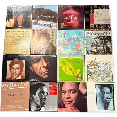 Jazz & Folk Vinyl LP Record Collection Lot of 16 Albums