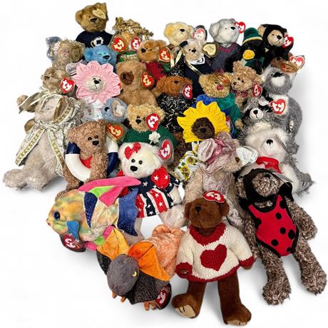 TY Beanie Babies & Attic Treasures Plush Lot