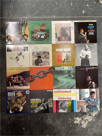 Jazz LP Collection Miles Davis Count Basie Crusaders Vinyl Records