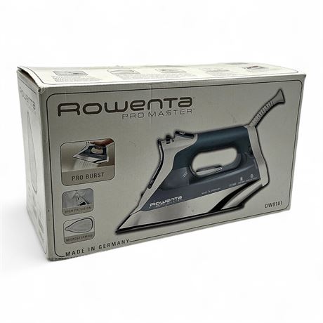 Rowenta Pro Master Steam Iron (Model DW8181/DW8080)