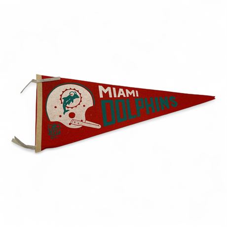 Vintage Miami Dolphins NFL 1967 Felt Pennant