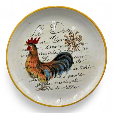 Deruta Ceramiche Rooster Plate