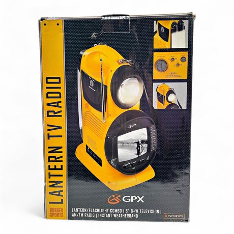 GPX Television With AM/FM Lantern Radio Combo