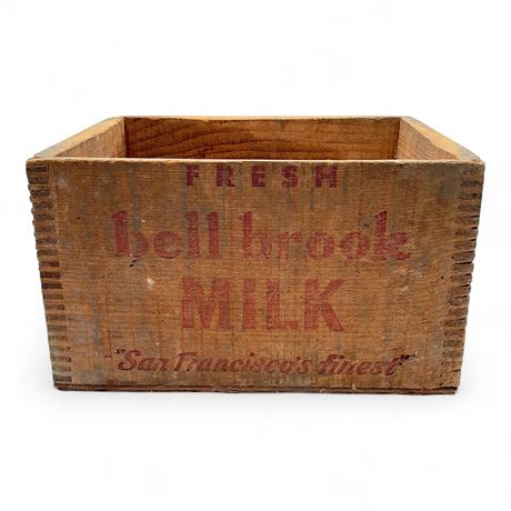 Vintage Wooden Milk Crate