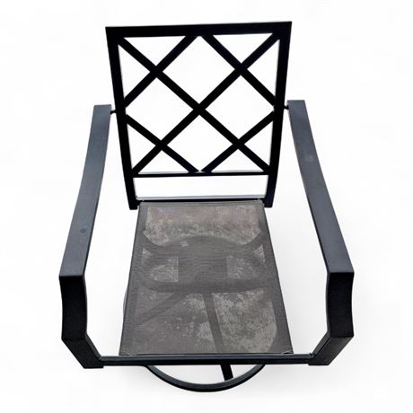 Outdoor Metal Swivel Patio Chair