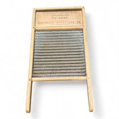 Vintage Columbus Washboard Co. "Dubl Handi" Washboard