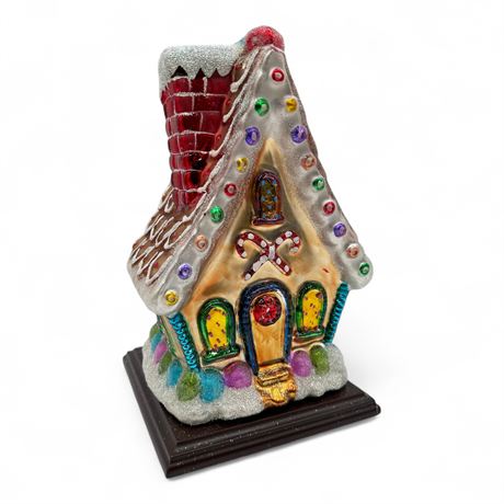 Thomas Pacconi Classics Blown Glass Gingerbread Candy House