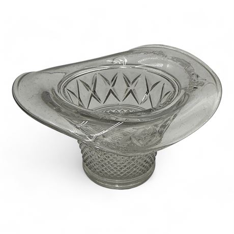 Vintage Duncan & Miller Clear Glass Top Hat