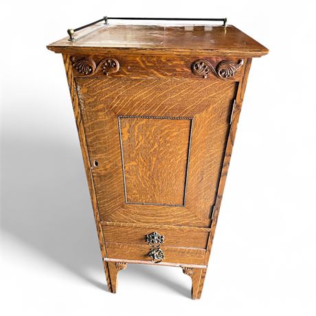 Antique Tiger Oak Cabinet,