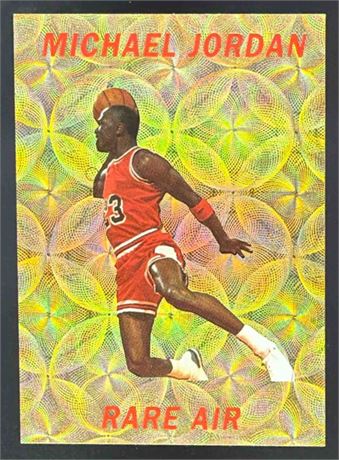 Rare Air Michael Jordan Gold Swirl Promo Card Bulls Limited Edition /10000