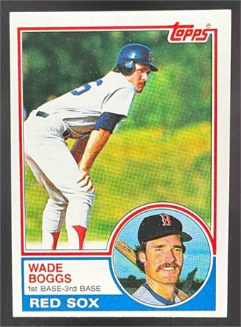 1983 Topps Wade Boggs #498 Rookie Red Sox