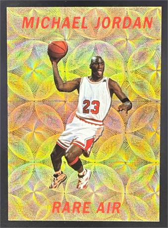 Rare Air Michael Jordan Gold Swirl Promo Card Limited Edition Bulls /10000