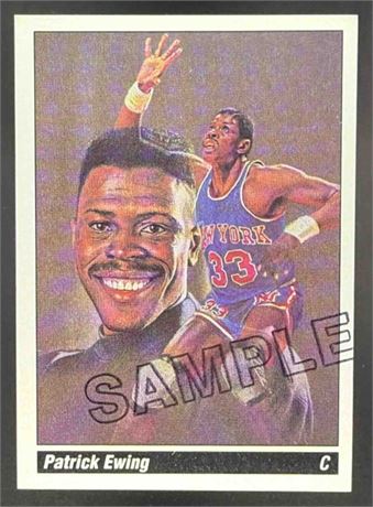 1990 Austin Cards NBA Patrick Ewing Promo Sample Card Rare