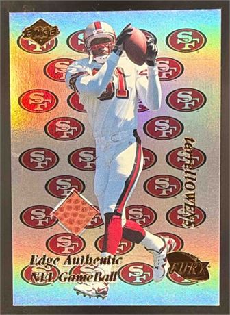 1998 Collector's Edge Terrell Owens Game Used Ball Card
