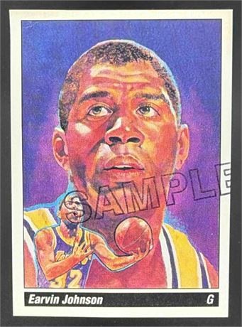 1990 Austin Cards Sample Promo Magic Johnson Rare Lakers