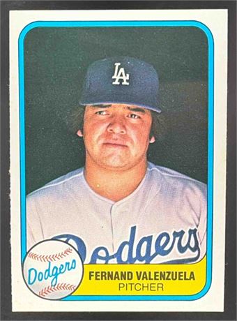 1981 Fleer #140 Fernando Valenzuela Rookie Dodgers *SHARP*