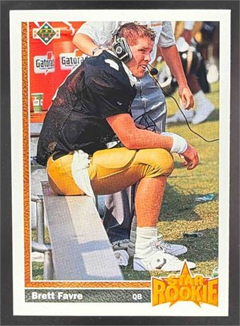 1991 Upper Deck #13 Brett Favre Rookie Falcons