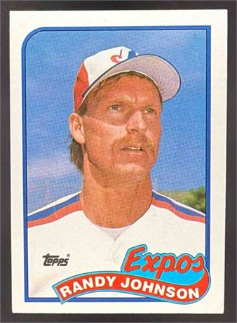 1989 Topps Randy Johnson #647 Rookie Expos