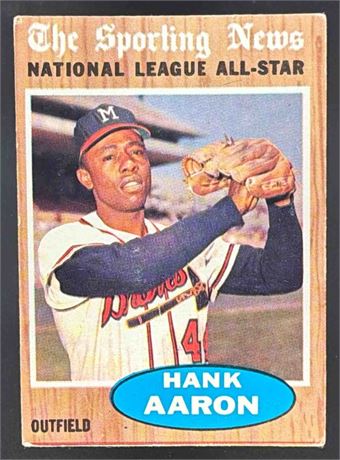 1962 Topps #394 Hank Aaron All Star Nice