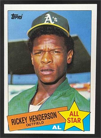 1985 Topps #706 Rickey Henderson