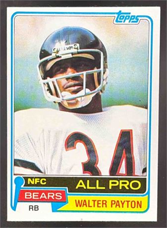 1981 Topps Walter Payton #400 Bears