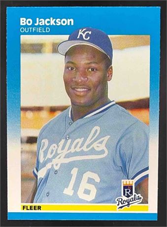 1987 Fleer Bo Jackson #369 Rookie Royals