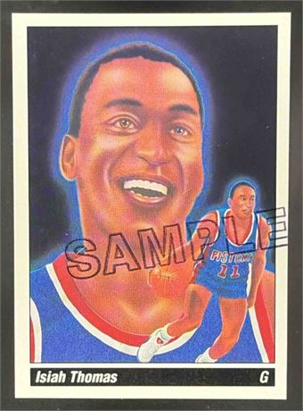 1990 Austin Cards NBA Isiah Thomas #4 Promo Sample Card