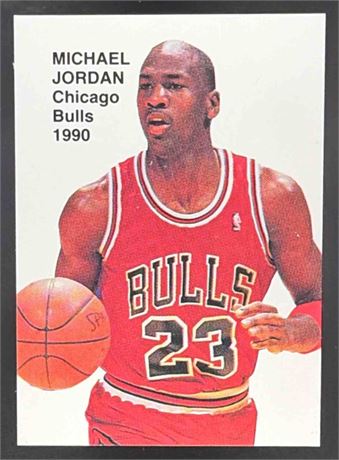 1990 Michael Jordan Super Star Promo Card Bulls