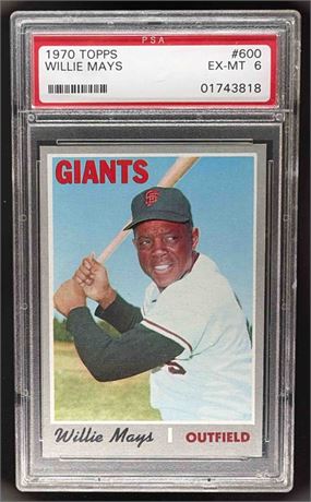 1970 Topps Willie Mays #600 Giants PSA 6
