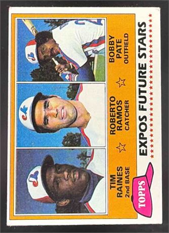 1981 Topps Expos Future Stars Tim Raines #479 Rookie