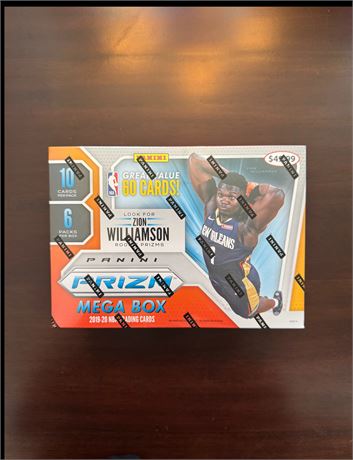 2019-20 Prizm Basketball Mega Box Target Factory Sealed Ja Morant Zion RC