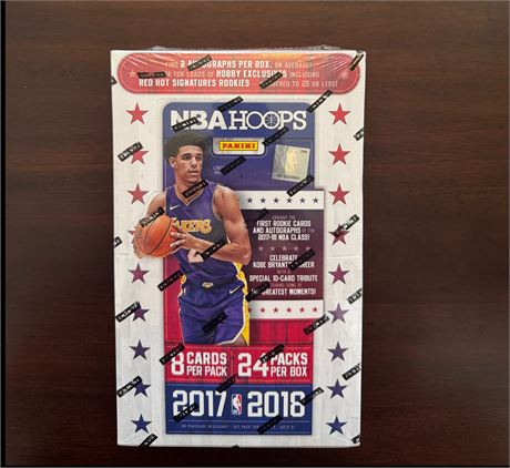 2017-18 NBA Hoops Factory Sealed Hobby Box Tatum, Mitchell Fox Rookies! RARE